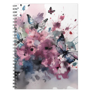 Carnet Fleurs Boho Peinture à l'encre
