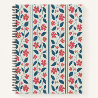 Carnet Fleurs Cosmiques en Bandes Traînantes