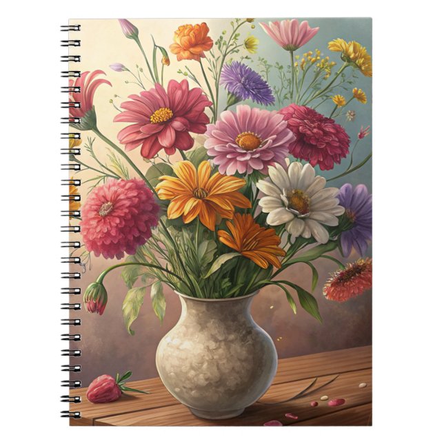 Carnet Fleurs dans le vase (Devant)