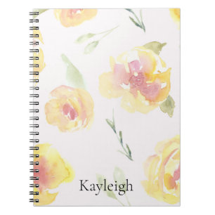 Carnet Fleurs de baume de citron jaune