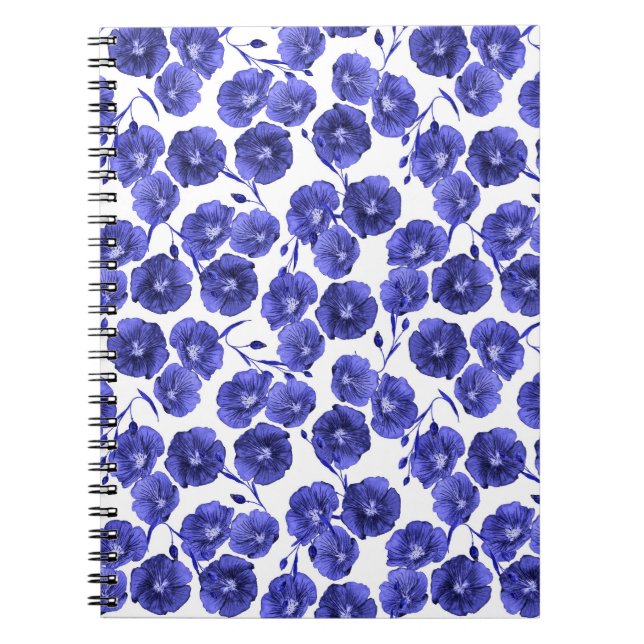 Carnet Fleurs de champ aquarelle : Papier peint botanique (Devant)