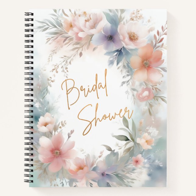 Carnet Fleurs de douche nuptiale (Devant)
