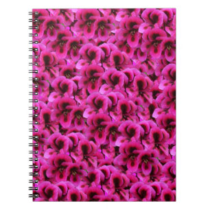 Carnet Fleurs De Géranium Magenta Chaud,