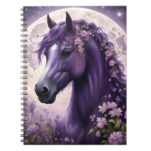 Carnet Fleurs de lune de cheval pourpres, Imaginaire