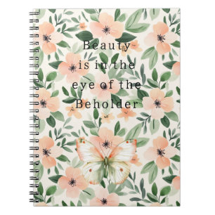 Carnet Fleurs de Pêche Beauté Personne qui contemple