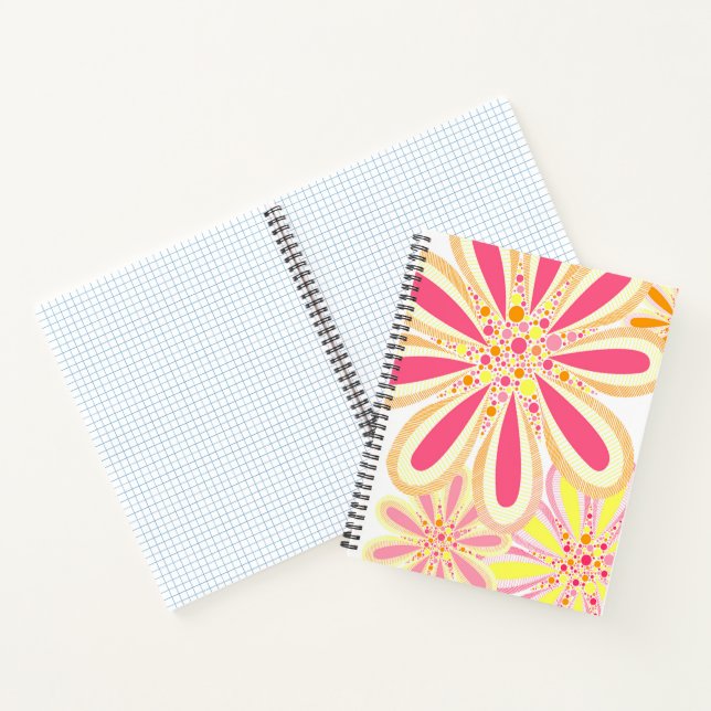 Carnet Fleurs de printemps colorées (Intérieur)