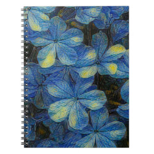 Carnet Fleurs de rêve dans le style art Vincent Van Gogh.