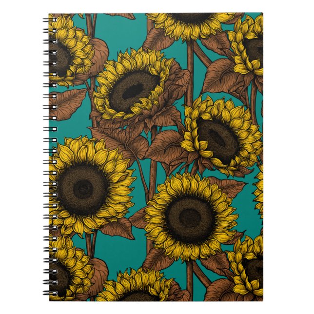Carnet Fleurs de soleil (Devant)