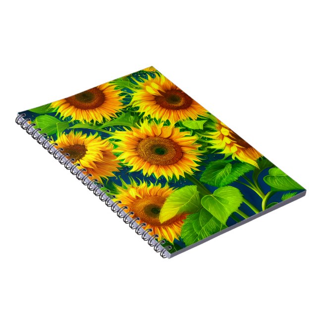 Carnet Fleurs de soleil (Côté Droit)