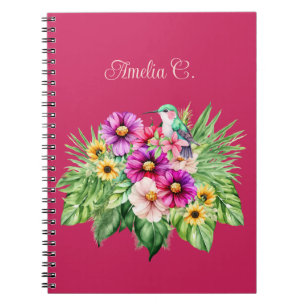 Carnet Fleurs de soleil gaies et tropicales