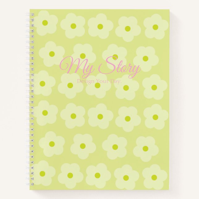 Carnet Fleurs de teintes douces (Devant)