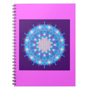 Carnet FLEURS DE VIE/Blume des Lebens Stars Mandala