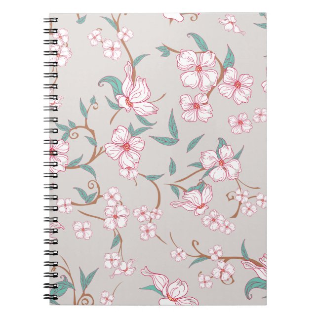 Carnet Fleurs déplaisantes Motif 6 (Devant)