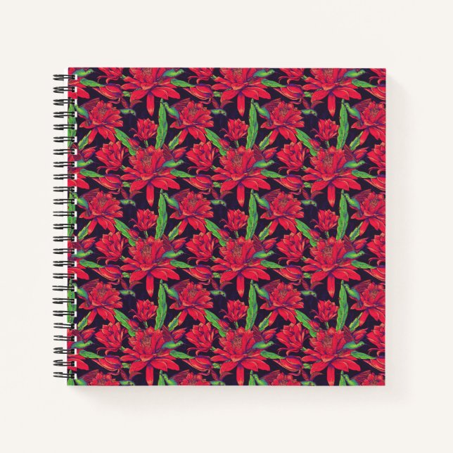 Carnet Fleurs Et Colibris (Devant)