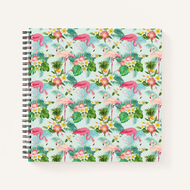 Carnet Fleurs Et Oiseaux Tropicaux vintages (Devant)