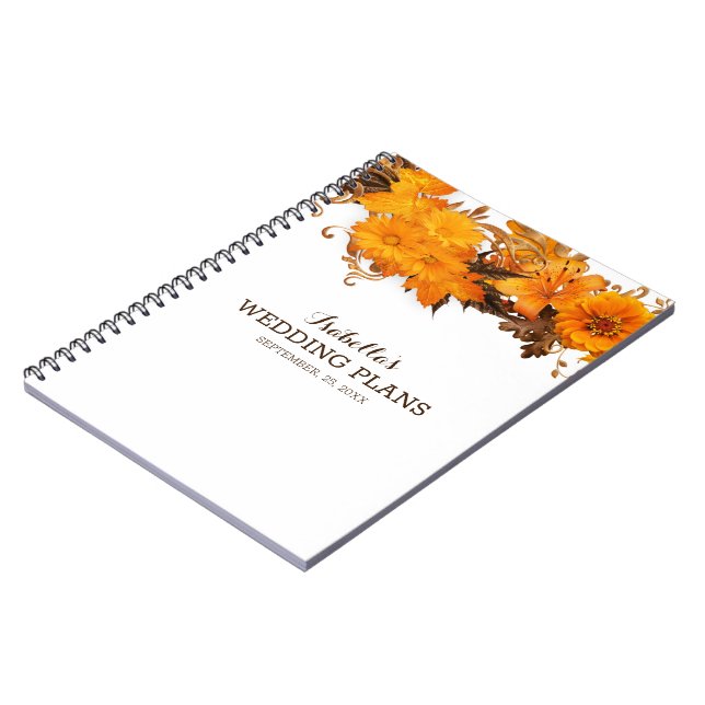 Carnet Fleurs Jaunes simples (Côté gauche)