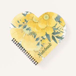 Carnet Fleurs Jaunes Sunny
