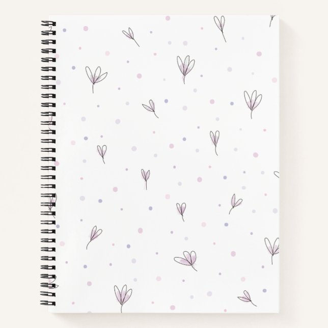 Carnet Fleurs Lilac (Devant)