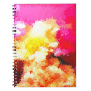 Carnet Fleurs lumineuses Abstraites