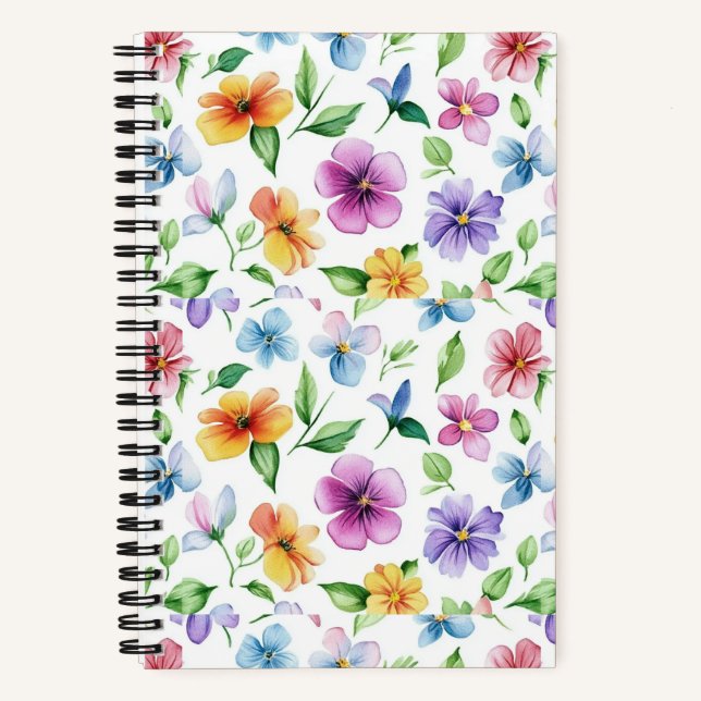 Carnet Fleurs Motif Floral Sublimation-95652 (Recto)