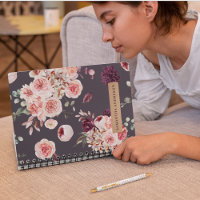 Fleurs Pastel Modernes & Cadeau Personnalisé Kraft