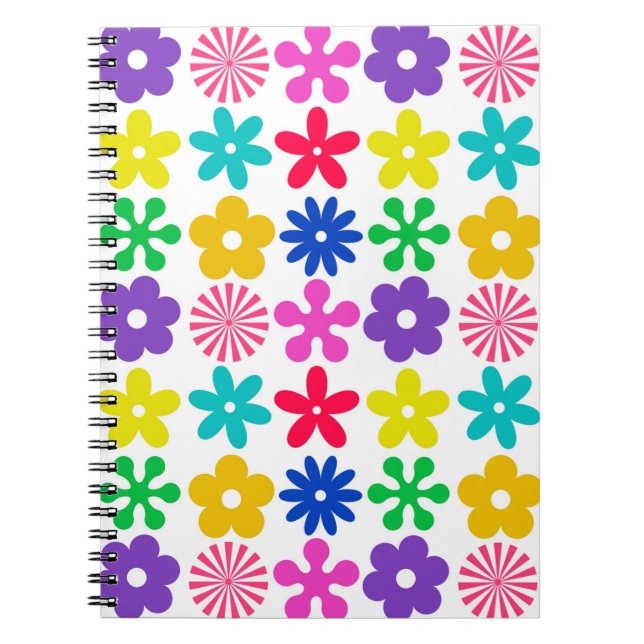 Carnet FLEURS RÉTRO super (Devant)