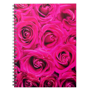 Carnet Fleurs roses rose arrière - plan