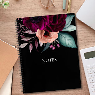 Carnet Fleurs Violettes Bohème Vintage Romantiques