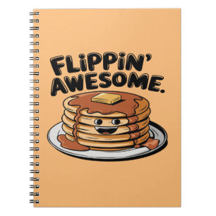 Carnet Flippin' Awesome Pancake Stack Drôle Petit Déjeune