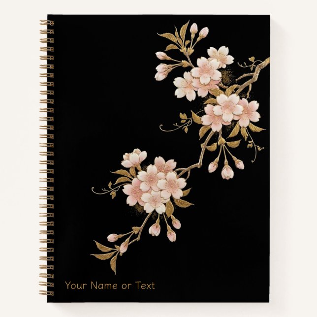 Carnet Floating Blossoms: The Maki-e Style Sakura & Gold (Devant)