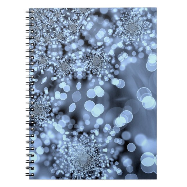 Carnet Flocon de neige Silvery Blue (Devant)