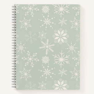 Carnet Flocons de neige Frost & Flourish – Eucalyptus pâl