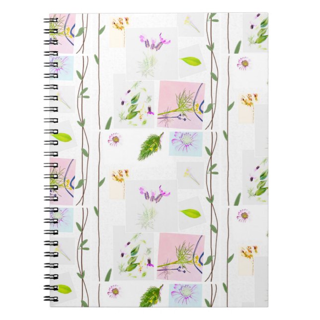 Carnet floral à spirale (Devant)