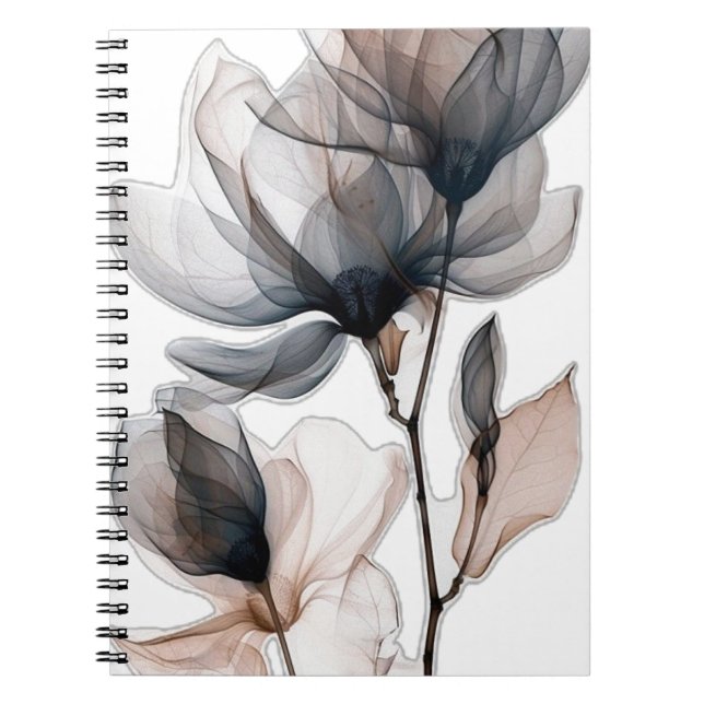 Carnet floral à spirale (Devant)