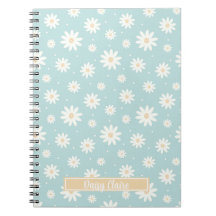 Carnet Floral Blue Daisy