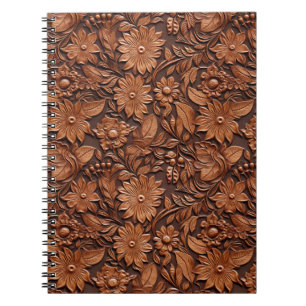 Carnet Floral Boho Brown