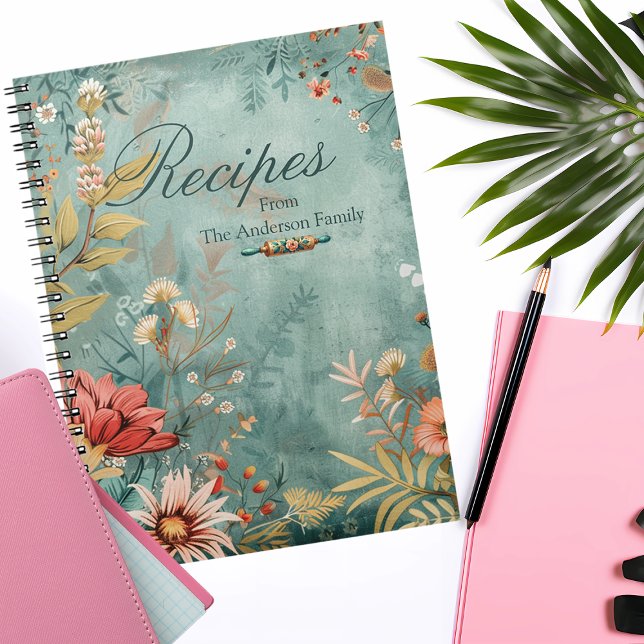 Carnet Floral BOHO Family Recette Keepsaké (Créateur téléchargé)