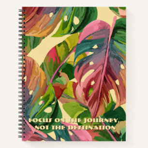 Carnet Floral Botanique Initial Personnalisé Vibra