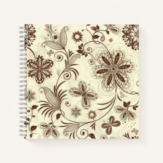Carnet Floral coloré Motif sans joint
