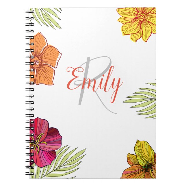 Carnet Floral d'Aloha hawaïen (Devant)