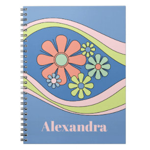 Carnet Floral Daydream Retro Flower 60s les années 70 Per