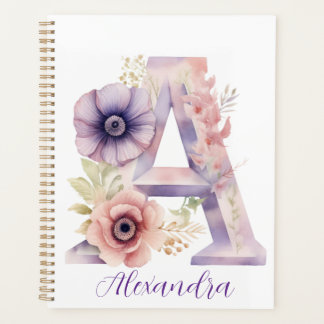 Carnet floral élégant personnalisé