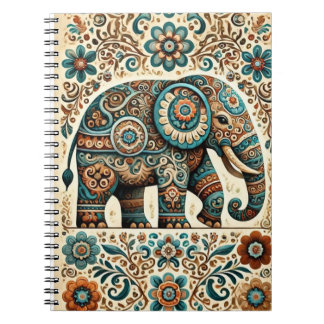 Carnet Floral Elephant personnalisable