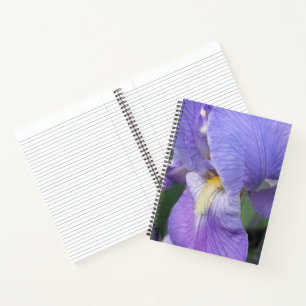 Carnet Floral Fleur d'Iris Pourpre