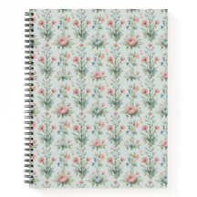 Carnet Floral Fleur Sauvage Vintage | Aquarelle