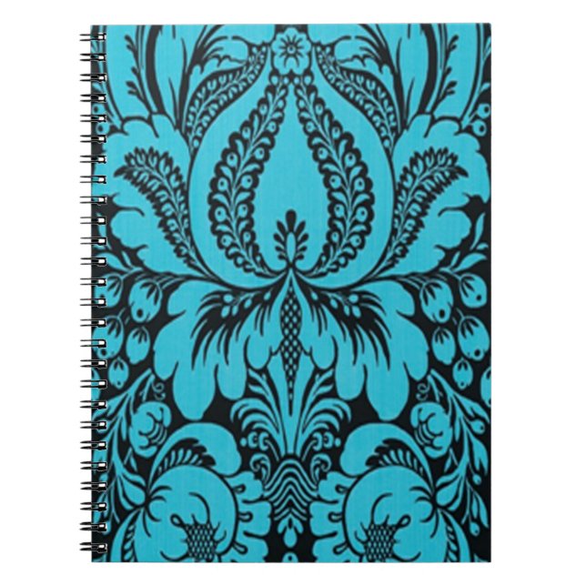 Carnet floral Imaginaire bleu (Devant)