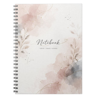 Carnet Floral Minimaliste | Aquarelle Esthétique