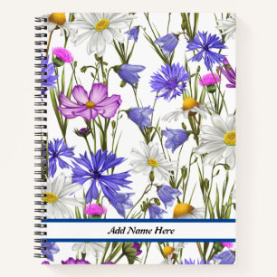 Carnet floral mou moderne