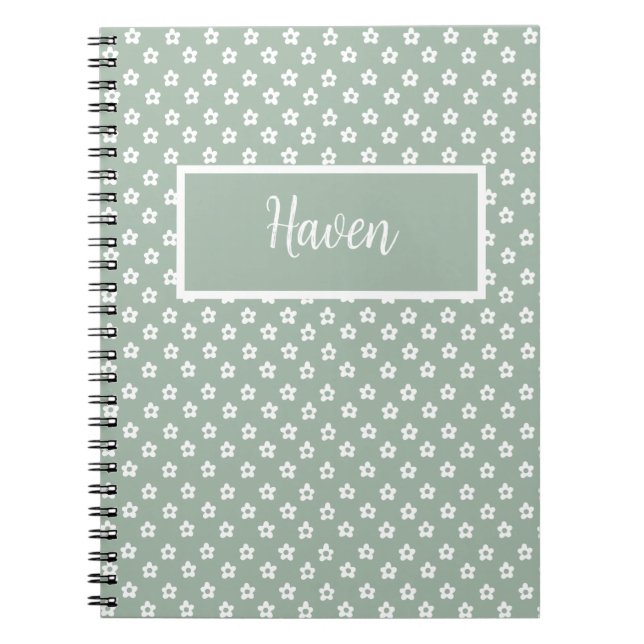 Carnet floral personnalisable (Devant)