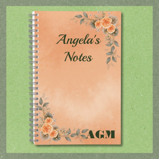 Carnet floral pour quelqu'un de spécial ! (Notebooks are available in multiple sizes, with a selection of interior page designs.)
